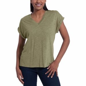 Jessica Simpson green Oversize fit top